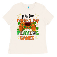 Bone P is Patrick's Day playing games Ladies Tee - Neo Western
