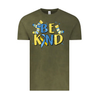 Vintage Olive be kind Vintage Tee - MaliasSmallBusiness