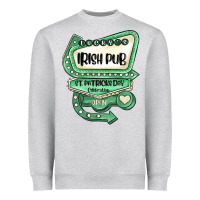 Heather Grey st patricks day ırısh pub Heavyweight Sweatshirt - MaliasSmallBusiness