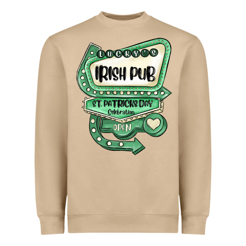 St Patricks Day ırısh Pub Heavyweight Sweatshirt by MaliasSmallBusiness | Teevron