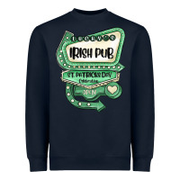 Navy st patricks day ırısh pub Heavyweight Sweatshirt - MaliasSmallBusiness