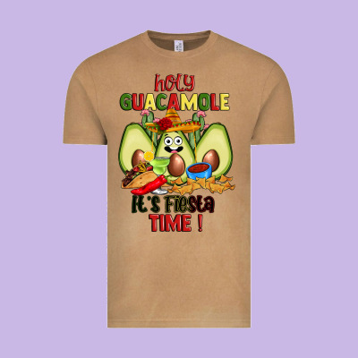 Holy Guacamole Its Fiesta Time Vintage Tee Designed By Jahusdesignshop