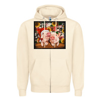 Sandshell Christmas pigs tumbler Zipper Hoodie - Jasminsmagicworld