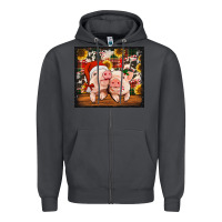 Smoke Christmas pigs tumbler Zipper Hoodie - Jasminsmagicworld