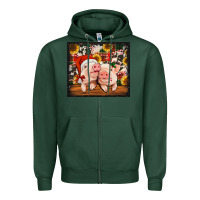 Sports Green Christmas pigs tumbler Zipper Hoodie - Jasminsmagicworld