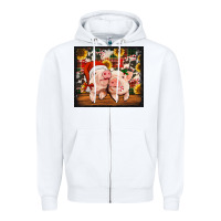 White Christmas pigs tumbler Zipper Hoodie - Jasminsmagicworld