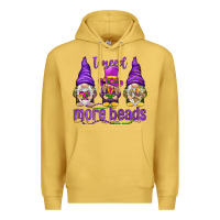 Antique Gold I need more beads with gnomies Premium Hoodie - HowdyJamesFarm