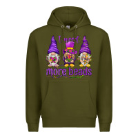 Army Green I need more beads with gnomies Premium Hoodie - HowdyJamesFarm