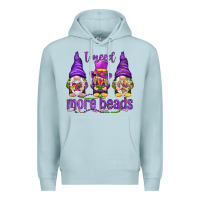 Blue Mist I need more beads with gnomies Premium Hoodie - HowdyJamesFarm