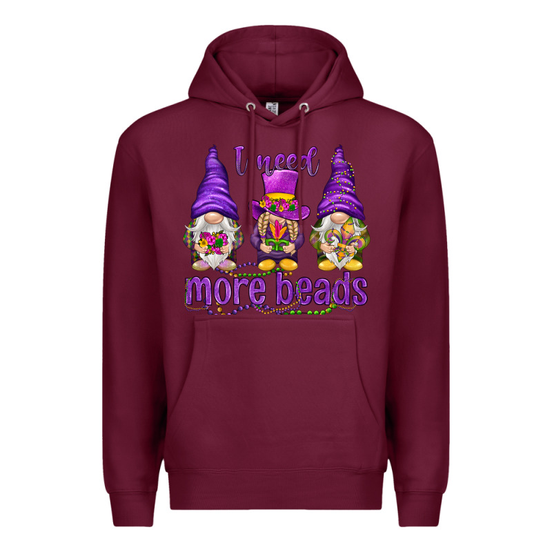 I Need More Beads With Gnomies Premium Hoodie by HowdyJamesFarm | Teevron