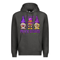 Charcoal Heather I need more beads with gnomies Premium Hoodie - HowdyJamesFarm