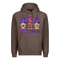 Coffee I need more beads with gnomies Premium Hoodie - HowdyJamesFarm