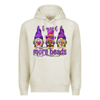 Oatmeal Heather I need more beads with gnomies Premium Hoodie - HowdyJamesFarm