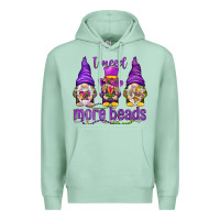 Seafoam I need more beads with gnomies Premium Hoodie - HowdyJamesFarm