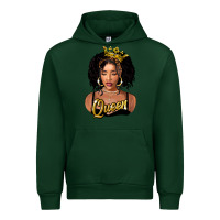 Forest Green black queen Urban Hoodie - FaDigitalArtStudio