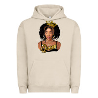 Pigment French Oak black queen Urban Hoodie - FaDigitalArtStudio