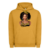 Pigment Peanut Butter black queen Urban Hoodie - FaDigitalArtStudio