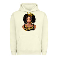 Pigment Pistachio black queen Urban Hoodie - FaDigitalArtStudio