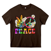 Chocolate Brown lgbtq peace and sembols Heavy Core Tee - HRA Design Shop