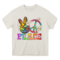 Cream lgbtq peace and sembols Heavy Core Tee - HRA Design Shop