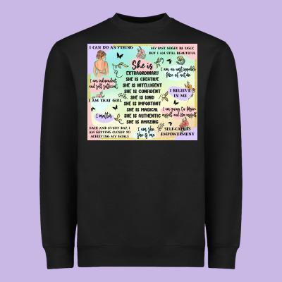 Self Love Heavyweight Sweatshirt Designed By Maliassmallbusiness