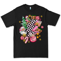 Black pink christmas lightning bolt Premium Tee - AdoDesignShop