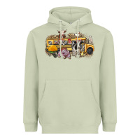 Matcha farm animals school bus Heavyweight Hoodie - texasbilliewilder