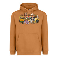Meerkat farm animals school bus Heavyweight Hoodie - texasbilliewilder