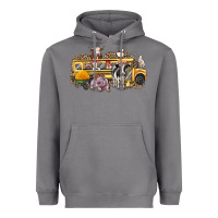 Storm farm animals school bus Heavyweight Hoodie - texasbilliewilder