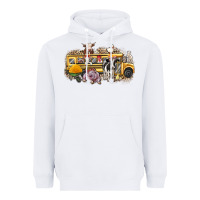 White farm animals school bus Heavyweight Hoodie - texasbilliewilder