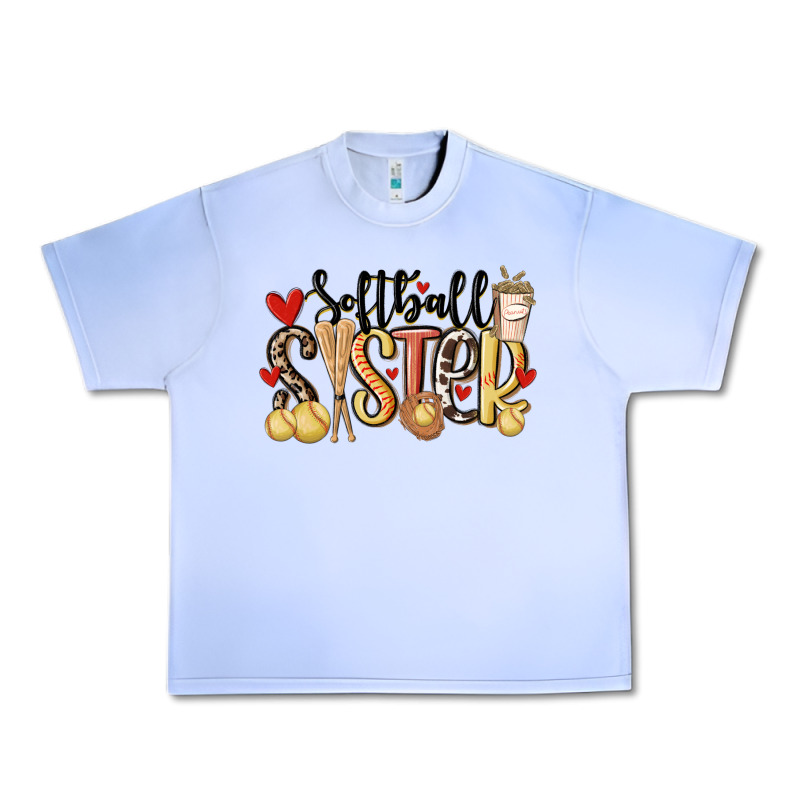 Softball Sister Urban Heavy Tee by MaliasSmallBusiness | Teevron