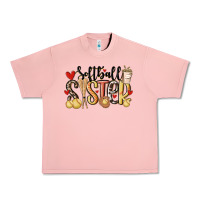 Salmon softball sister Urban Heavy Tee - MaliasSmallBusiness