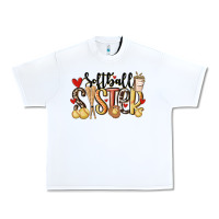 White softball sister Urban Heavy Tee - MaliasSmallBusiness