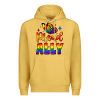 Antique Gold proud ally Premium Hoodie - JahusDesignShop