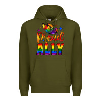 Army Green proud ally Premium Hoodie - JahusDesignShop