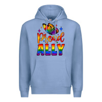 Colony Blue proud ally Premium Hoodie - JahusDesignShop