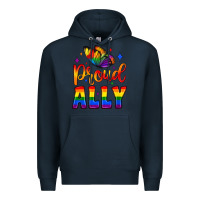Navy proud ally Premium Hoodie - JahusDesignShop