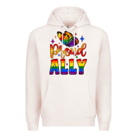 Pale Pink proud ally Premium Hoodie - JahusDesignShop