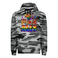 Slate Camo proud ally Premium Hoodie - JahusDesignShop