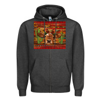 Charcoal Heather western christmas cow tumbler Zipper Hoodie - Jasminsmagicworld