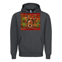 Smoke western christmas cow tumbler Zipper Hoodie - Jasminsmagicworld