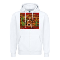 Western Christmas Cow Tumbler Zipper Hoodie | Teevron