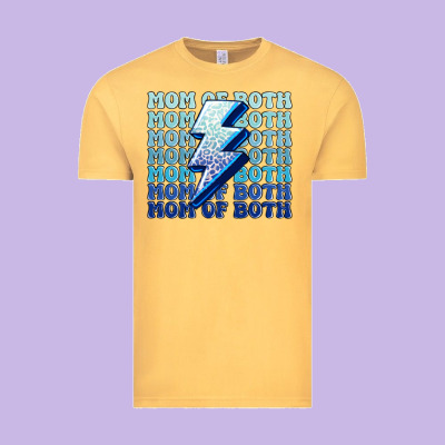 Mom Of Both Boys Vintage Tee Designed By Maliassmallbusiness