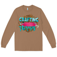 Toasted Coconut crafting is my therapy Long Sleeve Tee - NancyCooperArtShop