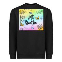 Black just breathe Heavyweight Sweatshirt - MaliasSmallBusiness