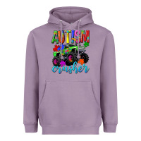 Lavender Autism Awareness crusher Heavyweight Hoodie - NancyCooperArtShop
