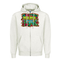 Mama Cita Serape Background Zipper Hoodie | Teevron