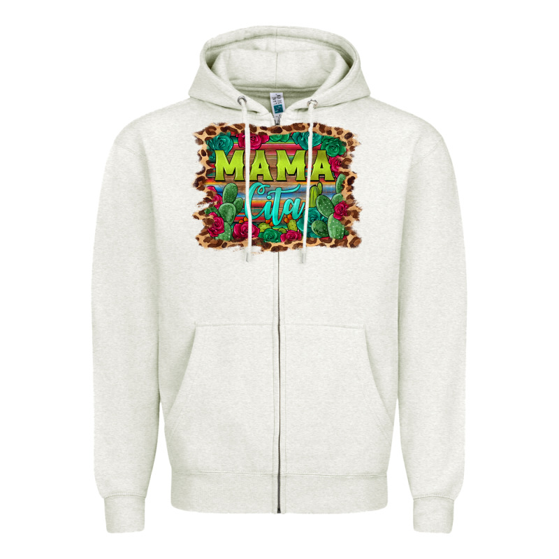 Mama Cita Serape Background Zipper Hoodie by BarkalooDesign | Teevron