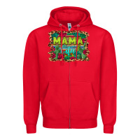 Red mama cita serape background Zipper Hoodie - BarkalooDesign