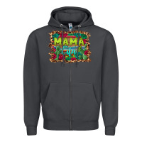 Smoke mama cita serape background Zipper Hoodie - BarkalooDesign
